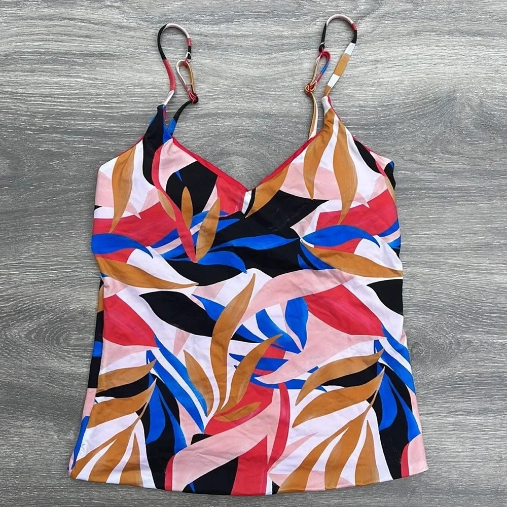 Prana Jess Reversible Tankini & Gemma Reversible Bottoms, tropics - Picture 4 of 16